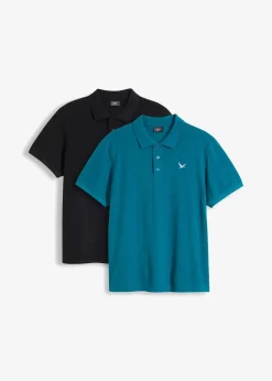 Poloshirt aus reiner Bio-Baumwolle (2er Pack)|bonprix Sale