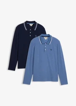 Poloshirt aus reiner Bio-Baumwolle (2er Pack)|bonprix New