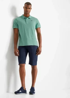 bonprix Große Größen|Basics|Poloshirt aus reiner Bio-Baumwolle (2er Pack) salbeigrün+dunkelblau