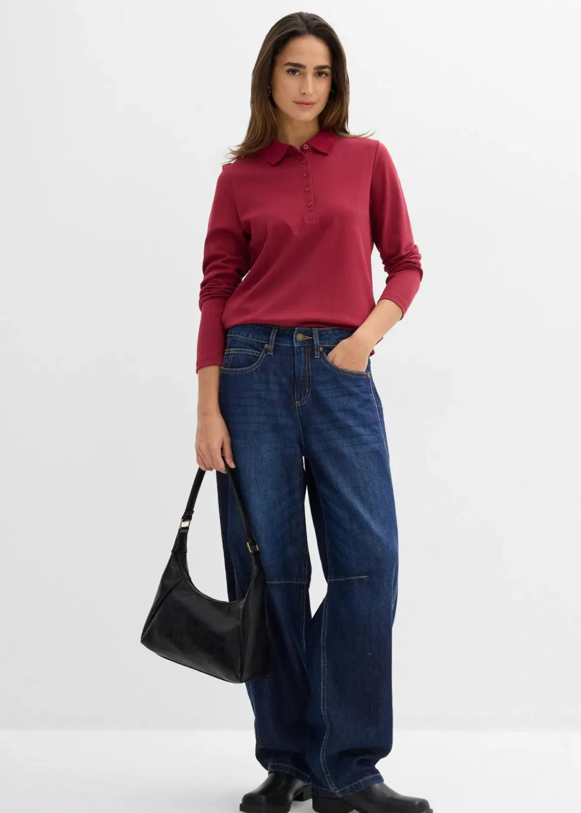 Poloshirt aus schwerer Bio-Baumwolle|bonprix Clearance