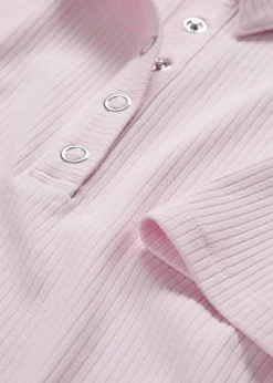 bonprix Shirts & Tops|Poloshirt aus Viskose-Mix puderflieder