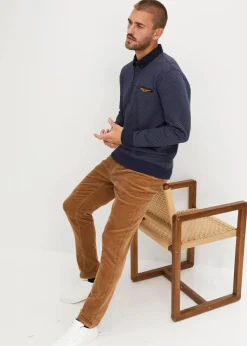 Polo-Sweatshirt aus Bio-Baumwolle|bonprix Discount