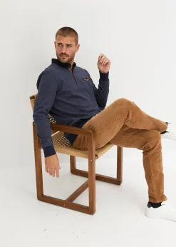 Polo-Sweatshirt aus Bio-Baumwolle|bonprix Discount