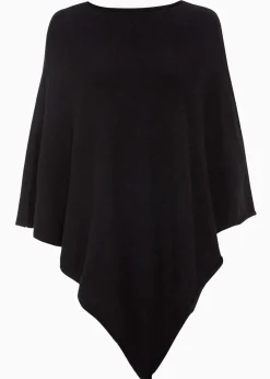 bonprix Ponchos|Schuhe & Accessoires In Spezialgrößen·Tücher & Ponchos|Poncho schwarz