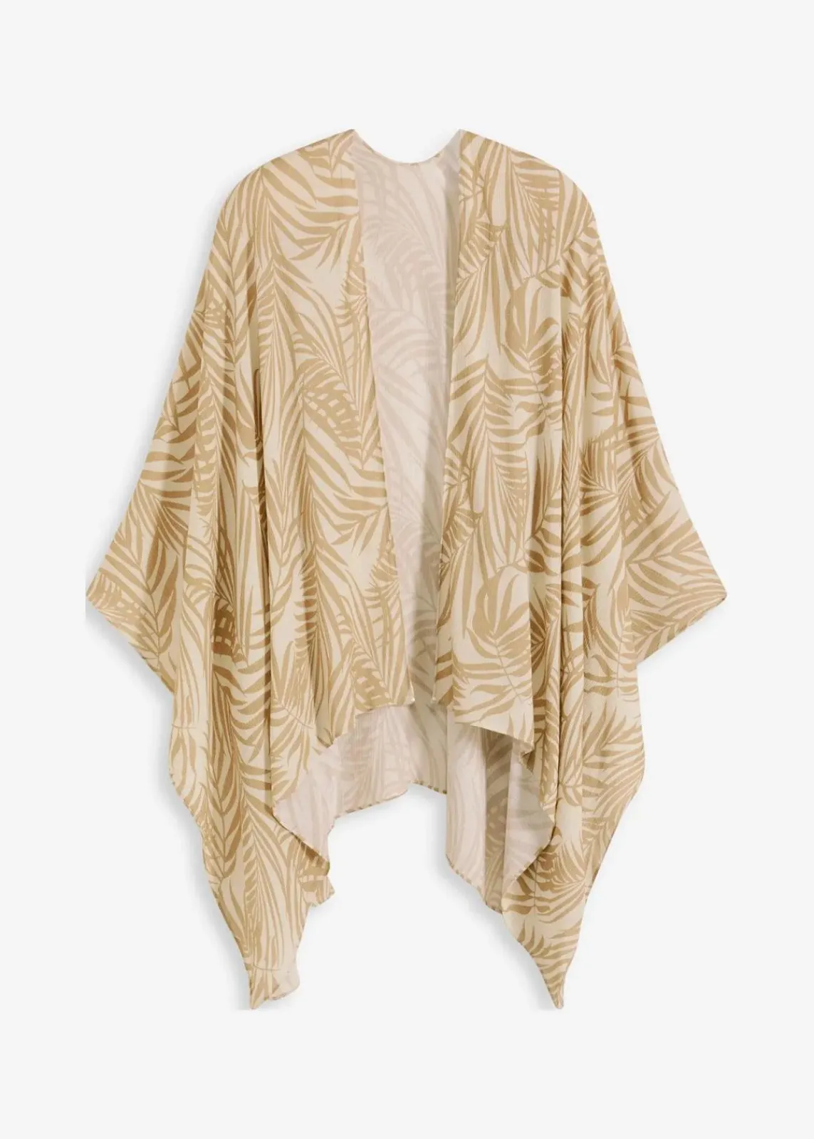 bonprix Ponchos|Schuhe & Accessoires In Spezialgrößen·Tücher & Ponchos|Poncho natur/new beige bedruckt