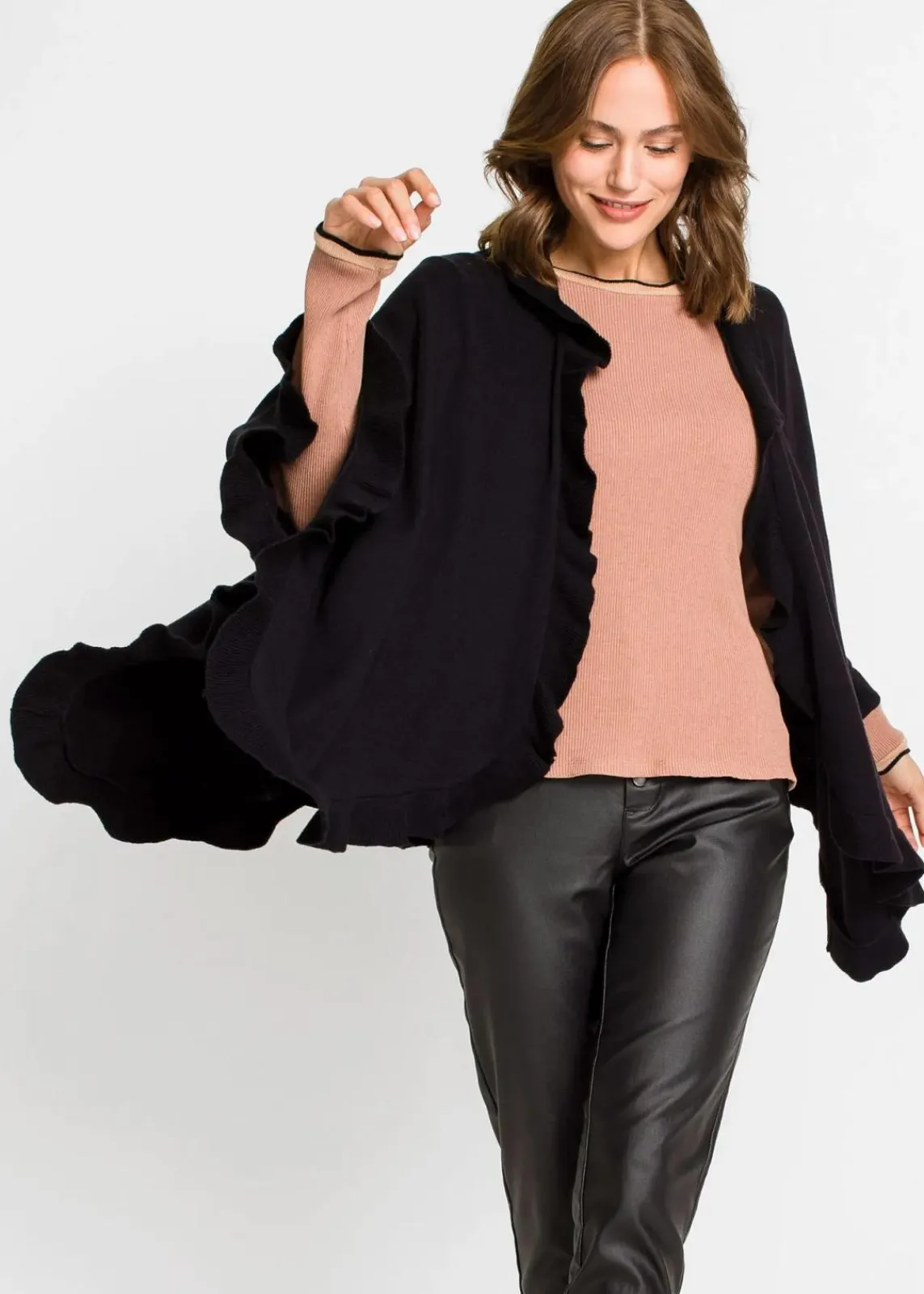 Poncho mit Kaschmiranteil|bonprix Best
