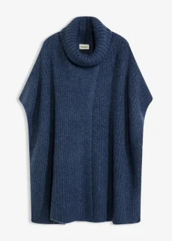 Poncho-Pullover mit Wollanteil|bonprix Best