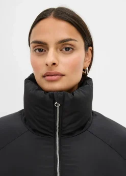 bonprix Bekleidung·Hosen|Nachhaltigere Materialien|Puffer-Jacket schwarz