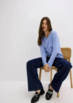 bonprix Bekleidung·Umstandsmode|Pullover & Strickjacken|Pullover perlblau