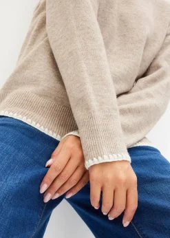 bonprix Bekleidung·Umstandsmode|Bekleidung·Jeans|Pullover sand