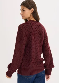 bonprix Bekleidung·Umstandsmode|Strickmode|Pullover weinrot