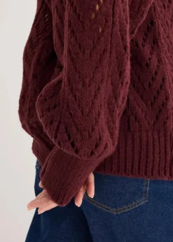 bonprix Bekleidung·Umstandsmode|Strickmode|Pullover weinrot