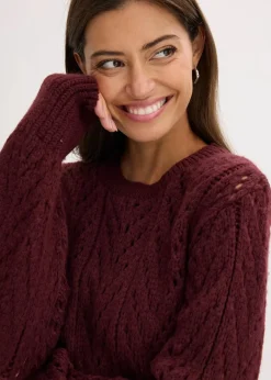 bonprix Bekleidung·Umstandsmode|Strickmode|Pullover weinrot