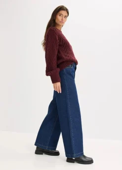 bonprix Bekleidung·Umstandsmode|Strickmode|Pullover weinrot