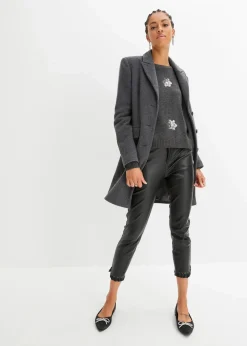 bonprix Pullover & Strickjacken|Strickmode|Pullover anthrazit meliert