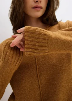 bonprix Pullover & Strickjacken|Bekleidung·Jeans|Pullover haselnuss