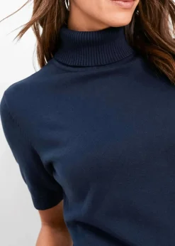 bonprix Pullover & Strickjacken|Basics|Pullover dunkelblau
