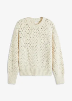 bonprix Bekleidung·Umstandsmode|Strickmode|Pullover cremeweiß