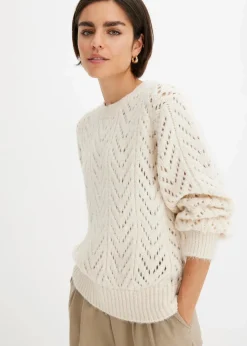 bonprix Bekleidung·Umstandsmode|Strickmode|Pullover cremeweiß