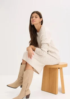 bonprix Bekleidung·Umstandsmode|Strickmode|Pullover beige meliert