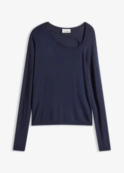 Pullover aus fließendem Viskose-Mix|bonprix Discount
