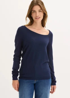 Pullover aus fließendem Viskose-Mix|bonprix Discount