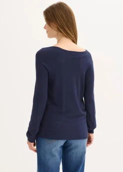 Pullover aus fließendem Viskose-Mix|bonprix Discount