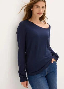 Pullover aus fließendem Viskose-Mix|bonprix Discount