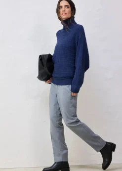 bonprix Bekleidung·Umstandsmode|Pullover & Strickjacken|Pullover aus Merinowolle dunkelblau