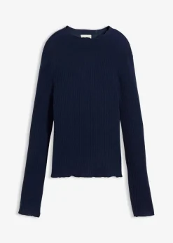 bonprix Bekleidung·Umstandsmode|Premium|Pullover aus superfeiner Merinowolle dunkelblau