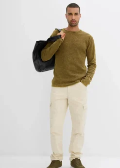Pullover in gewaschener Optik, Slim Fit|bonprix