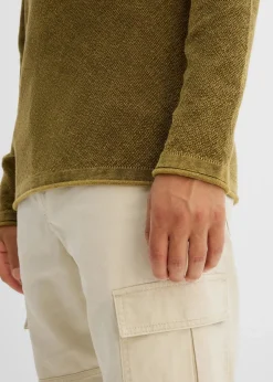 Pullover in gewaschener Optik, Slim Fit|bonprix