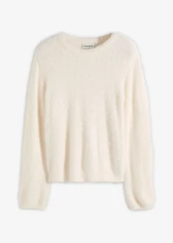 Pullover in Plüsch-Optik|bonprix Discount