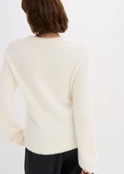 Pullover in Plüsch-Optik|bonprix Discount