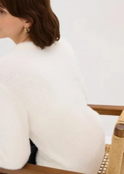 Pullover in Plüsch-Optik|bonprix Discount