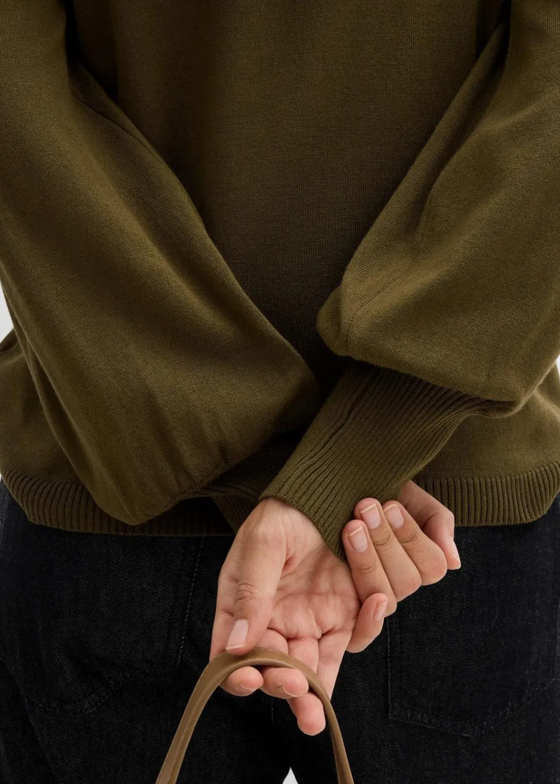 bonprix Strickmode|Pullover & Strickjacken|Pullover mit Ballon-Ärmel erdoliv