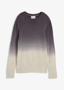 bonprix Jungen 9-16 Jahre·Sweat & Strick|Pullover mit Farbverlauf dunkelgrau/silber