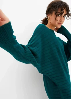 bonprix Bekleidung·Umstandsmode|Bekleidung·Jeans|Pullover mit Fledermausärmeln waldgrün