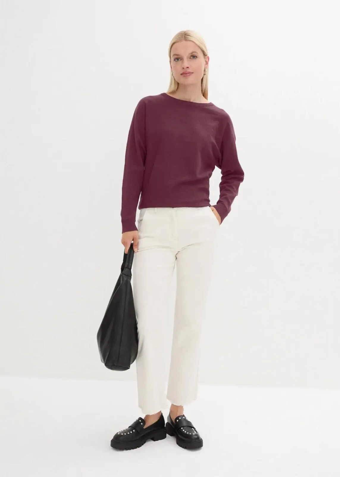 Pullover mit Fledermausärmeln|bonprix