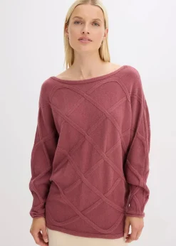 Pullover mit horizonatalem Zopfmuster|bonprix Best