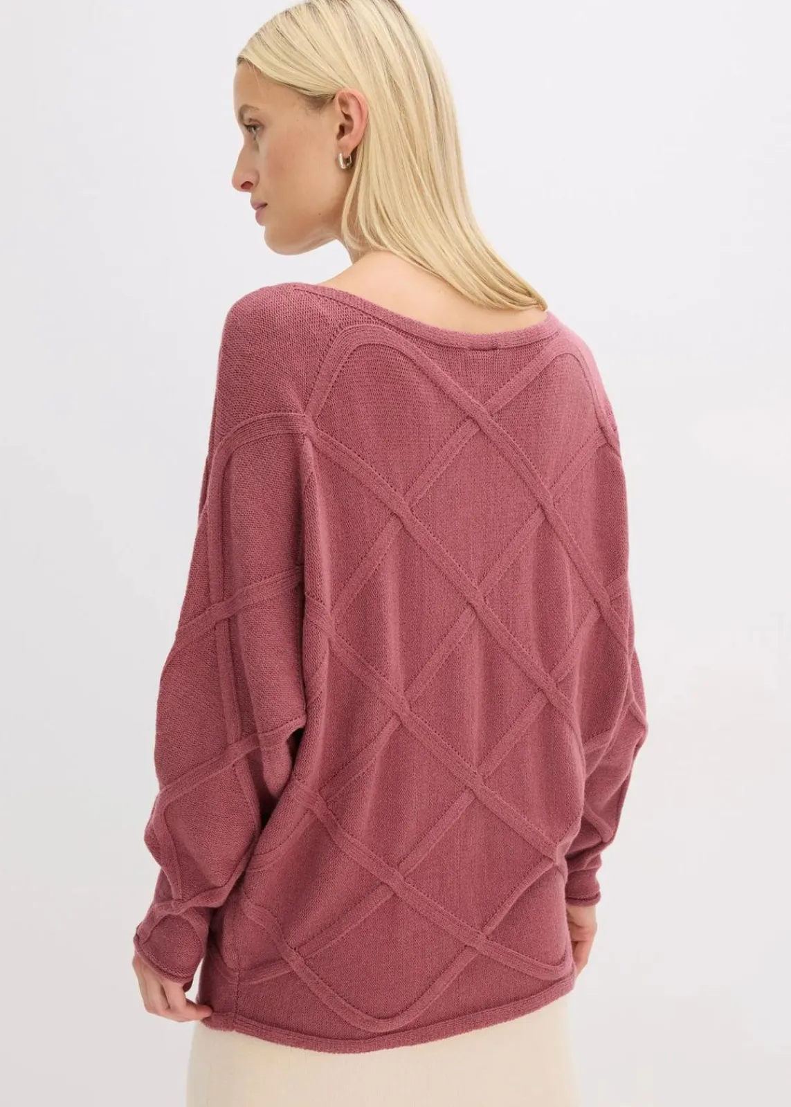 Pullover mit horizonatalem Zopfmuster|bonprix Best