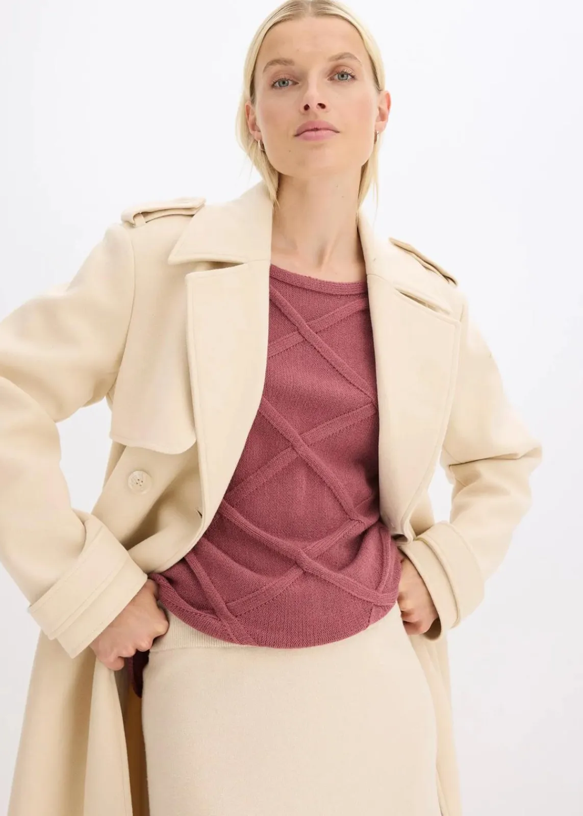 Pullover mit horizonatalem Zopfmuster|bonprix Best