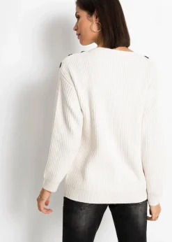 Pullover mit Knöpfen|bonprix Best