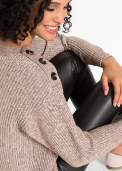 Pullover mit Knöpfen|bonprix