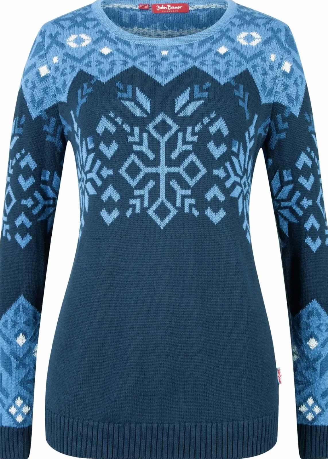 bonprix Bekleidung·Umstandsmode|Pullover & Strickjacken|Pullover mit Norwegermuster dunkelblau Norwegermuster