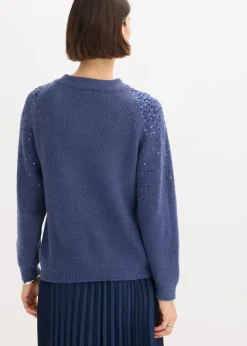 Pullover mit Pailletten|bonprix Outlet