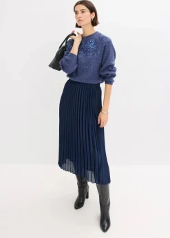 Pullover mit Pailletten|bonprix Outlet