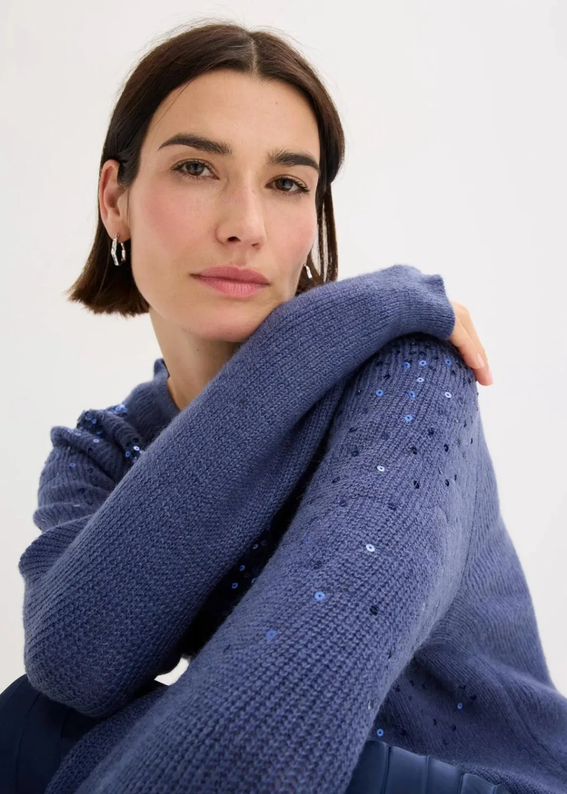 Pullover mit Pailletten|bonprix Outlet