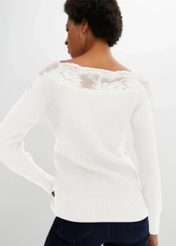 Pullover mit Spitze|bonprix Sale