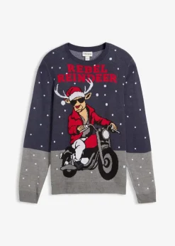 Pullover mit Weihnachtsmotiv|bonprix Clearance